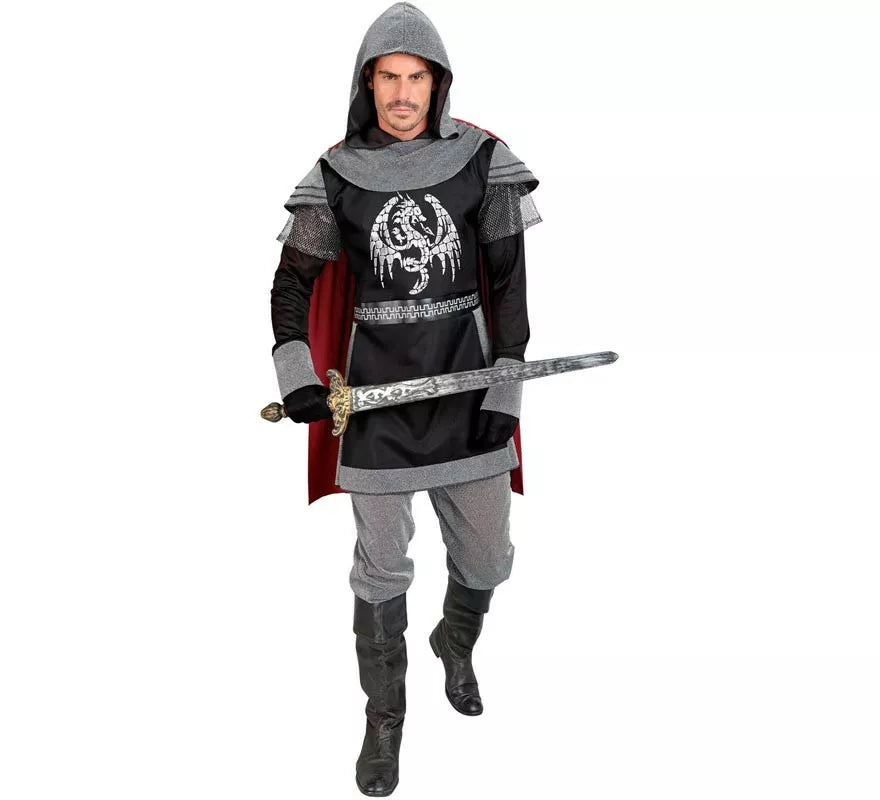 Translation missing: pt-PT.Disfraz de Caballero Medieval Oscuro para hombre