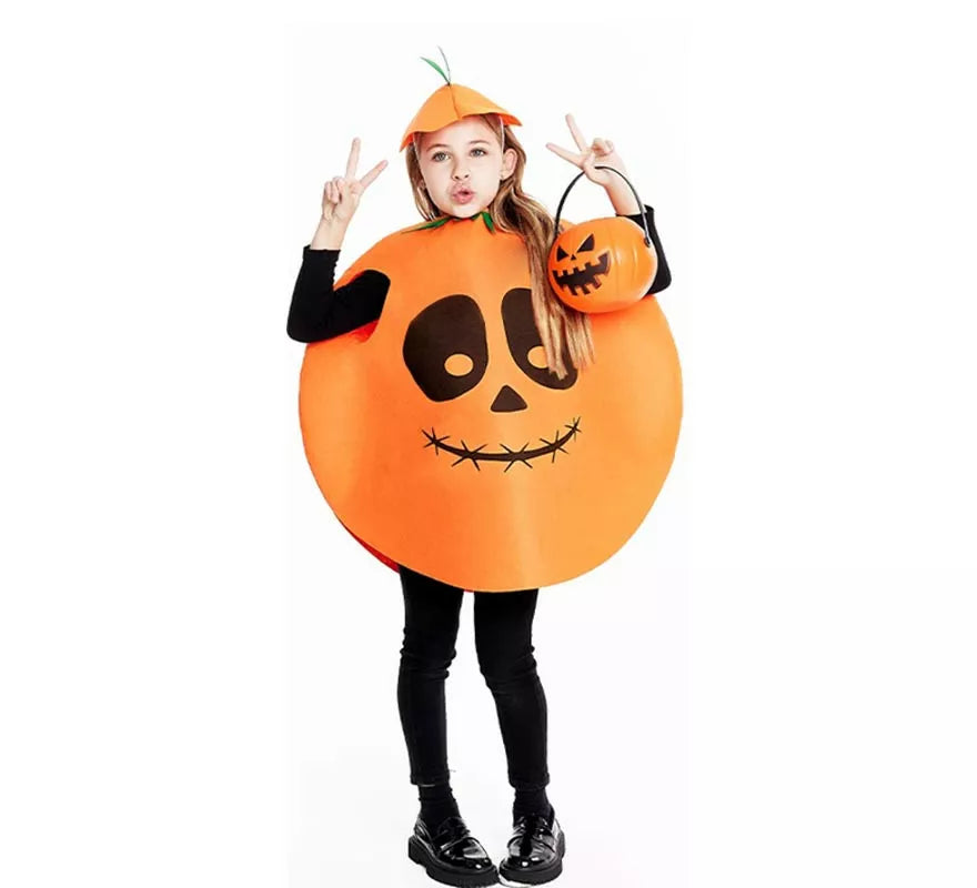 Translation missing: pt-PT.Disfraz de Calabaza circular con gorro para niños