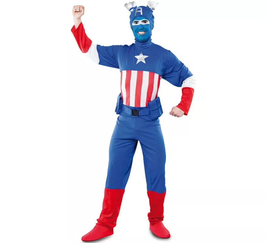 Translation missing: pt-PT.Disfraz de Capitán azul para hombre