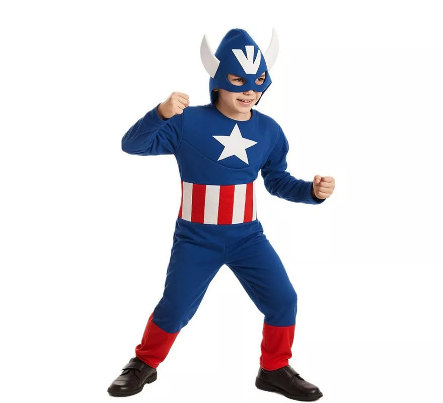 Translation missing: pt-PT.Disfraz de Capitán azul para niño