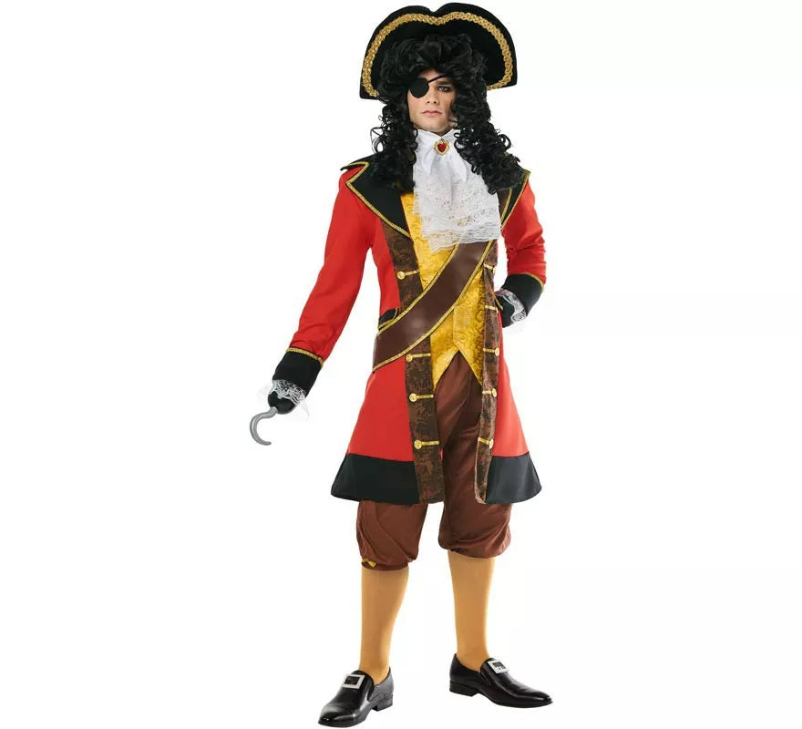 Translation missing: pt-PT.Disfraz de Capitán Pirata Hook para Hombre