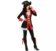 Fato de capitão pirata para mulher
