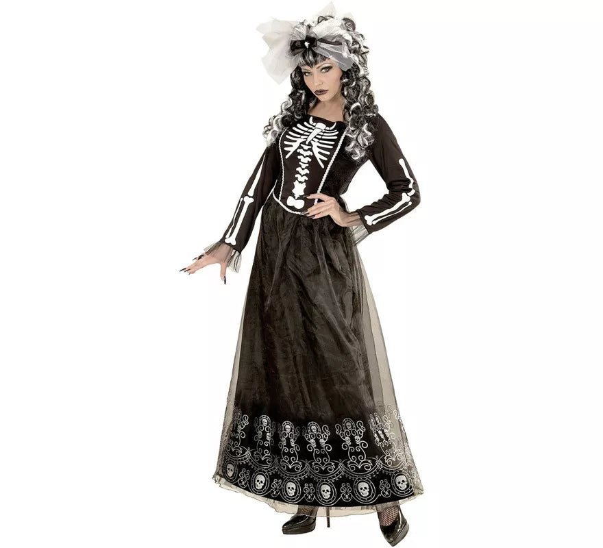 Translation missing: pt-PT.Disfraz de Catrina Blanco y Negro para mujer