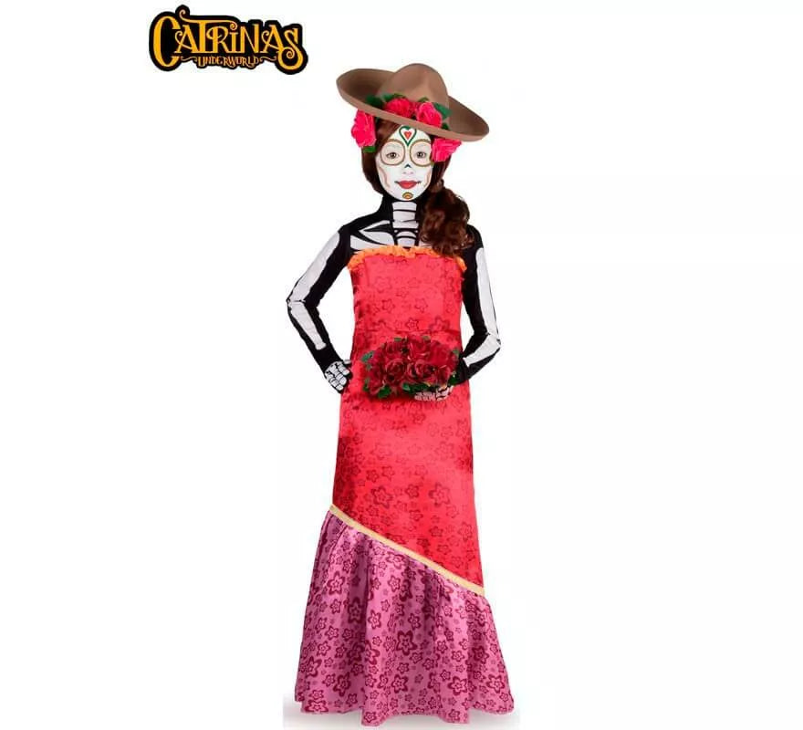 Translation missing: pt-PT.Disfraz de Catrina Cassandra para niña
