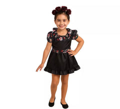 Fato de Catrina preta para menina