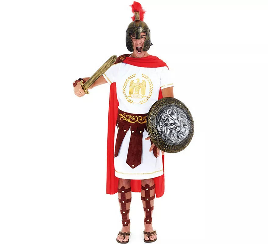 Translation missing: pt-PT.Disfraz de Centurión Romano con Insignia para hombre