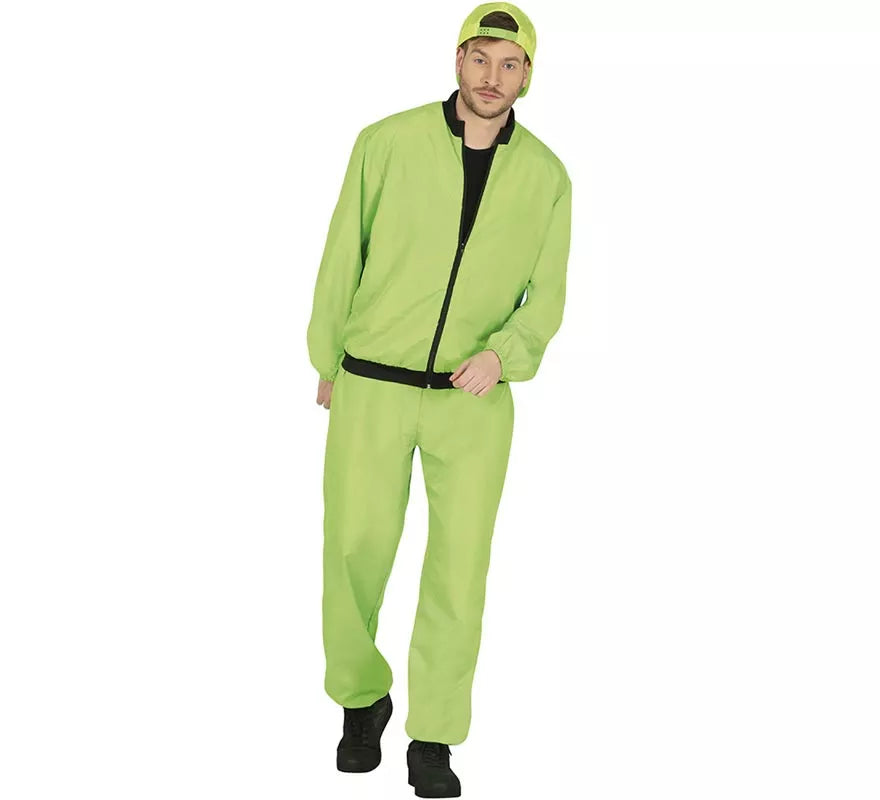 Translation missing: pt-PT.Disfraz de Chándal verde neón para hombre