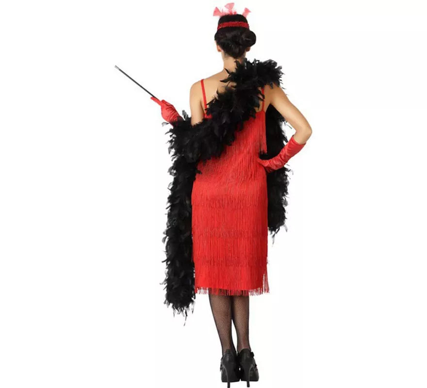 Translation missing: pt-PT.Disfraz de Charleston Rojo para mujer