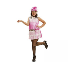 Fato de Charleston rosa para menina