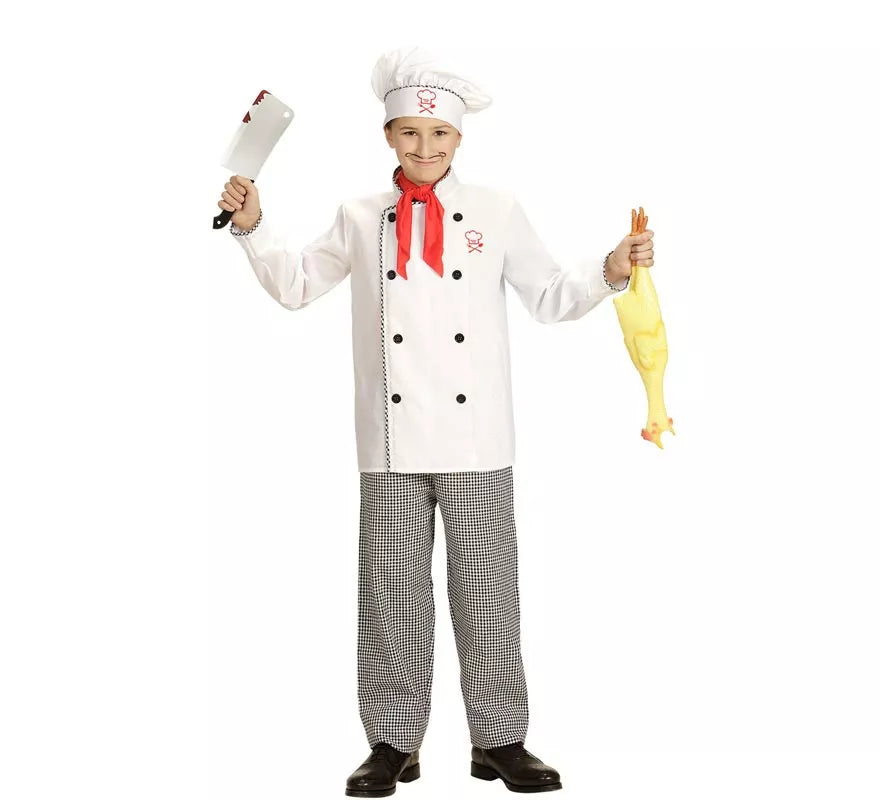 Translation missing: pt-PT.Disfraz de Chef Cocinero blanco para niños