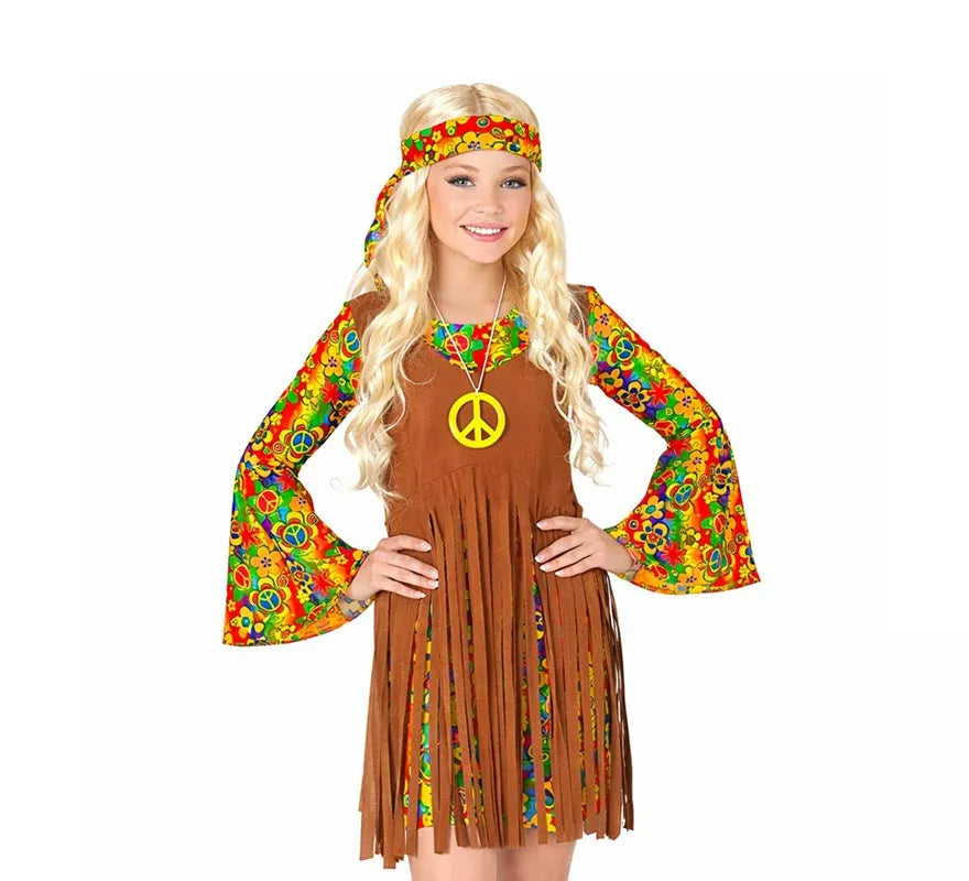 Translation missing: pt-PT.Disfraz de Chica Hippie flecos largos para mujer