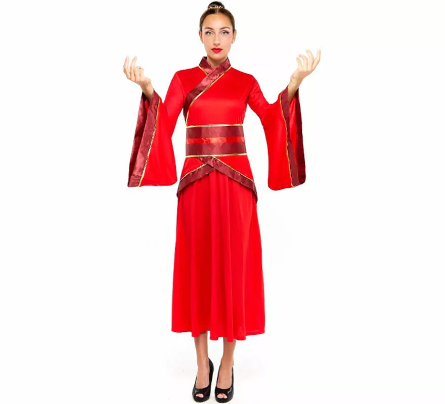Translation missing: pt-PT.Disfraz de China Hanfu rojo para mujer