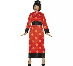 Fato de China vermelho para mulher