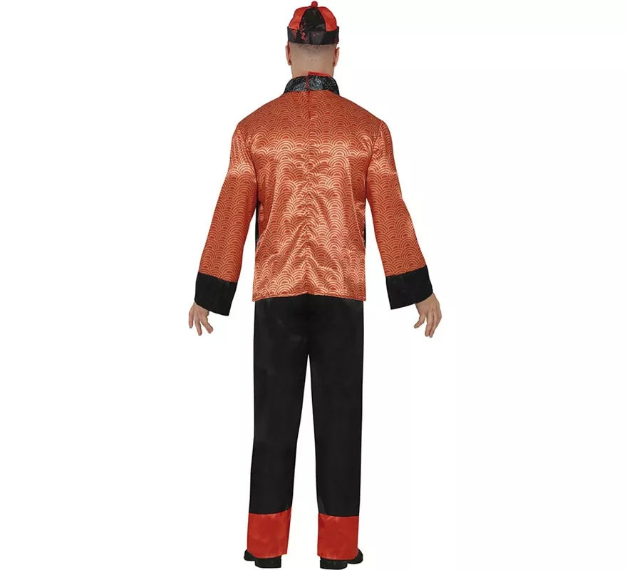 Translation missing: pt-PT.Disfraz de Chino naranja para hombre