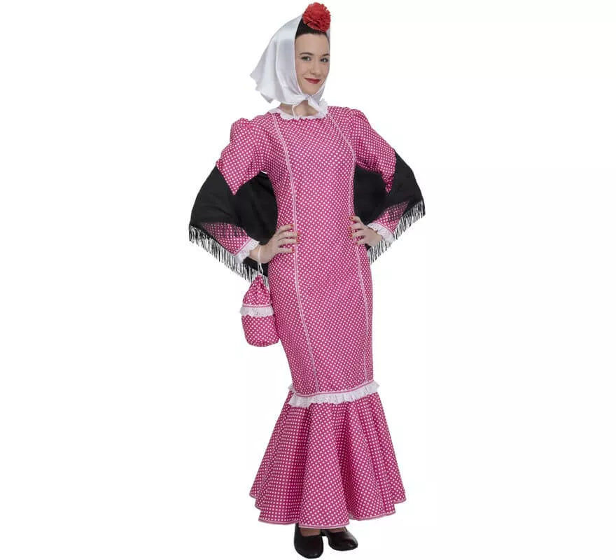 Translation missing: pt-PT.Disfraz de Chulapa Rosa para mujer