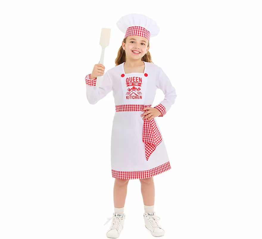 Translation missing: pt-PT.Disfraz de Cocinera Chef para niña