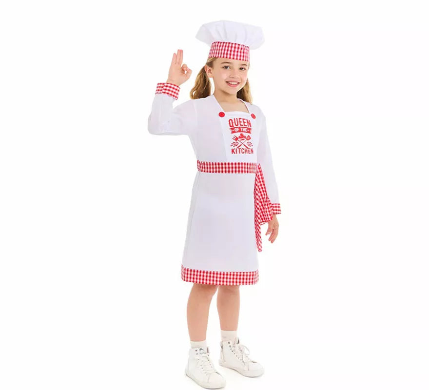 Translation missing: pt-PT.Disfraz de Cocinera Chef para niña