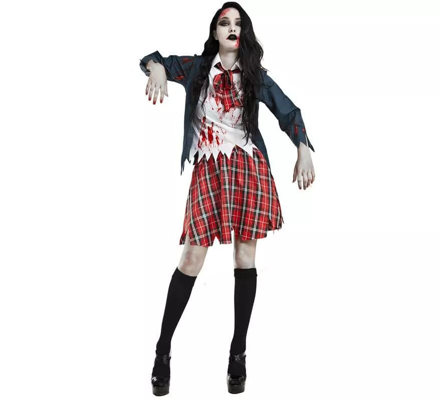Translation missing: pt-PT.Disfraz de Colegiala Zombie para mujer