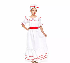Fato cubana branca para menina