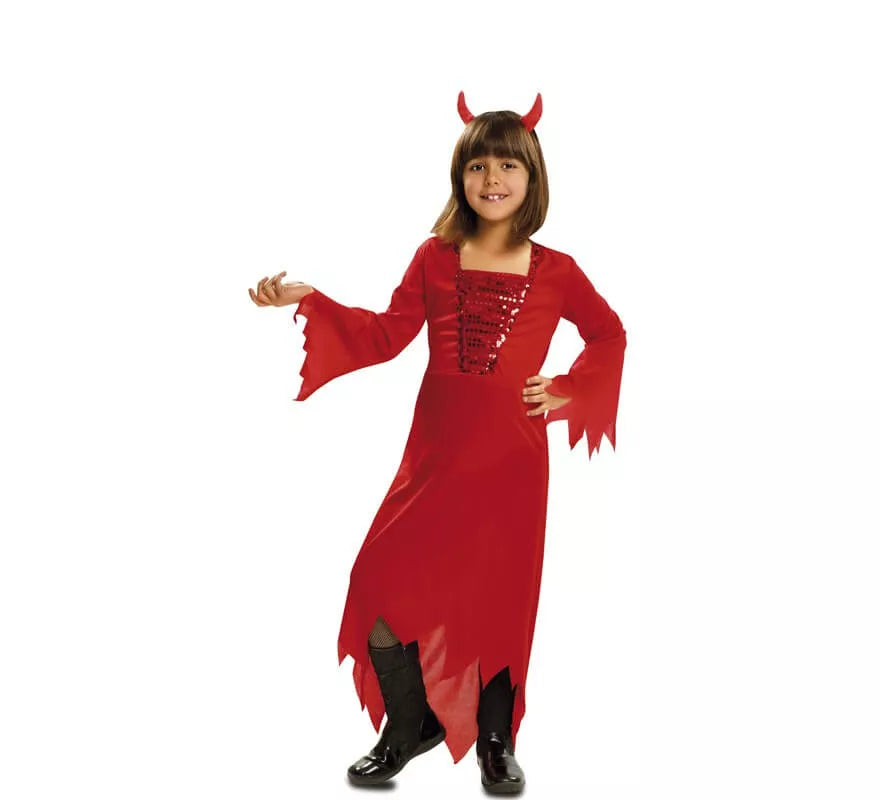 Translation missing: pt-PT.Disfraz de Demonia Roja para niña