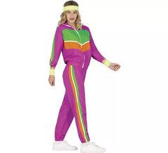 Fato de atleta dos anos 80 para mulheres