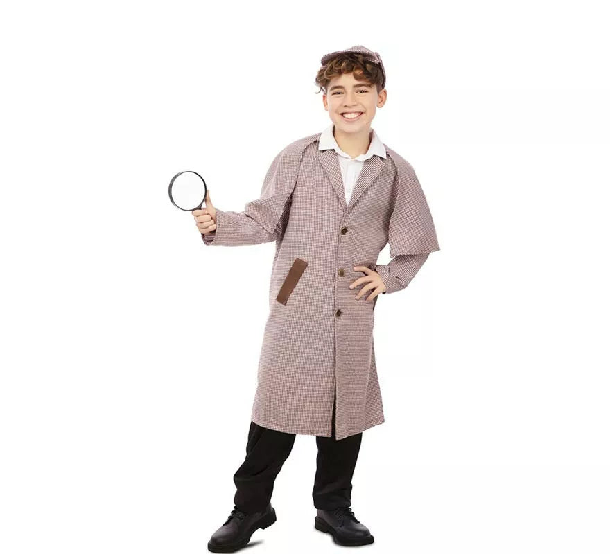 Translation missing: pt-PT.Disfraz de Detective de los años 30 con gorro para niño