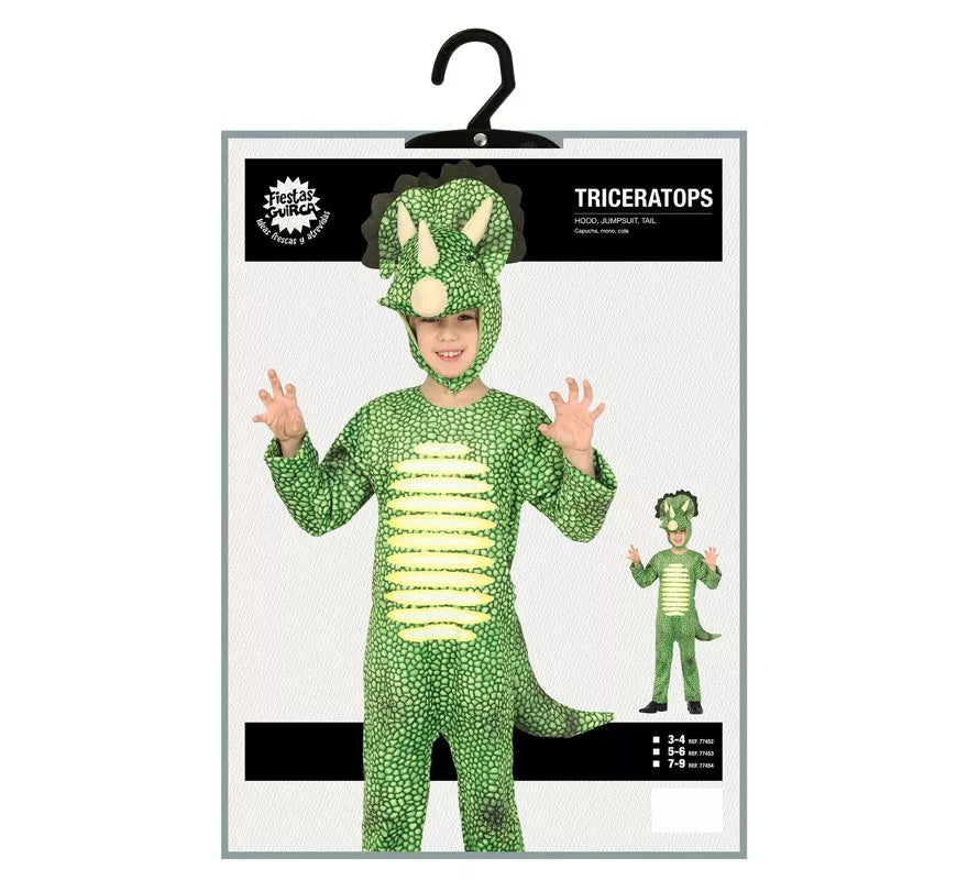 Translation missing: pt-PT.Disfraz de Dinosaurio Triceratops para niños