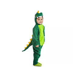 Fato de dinossauro verde para crianças