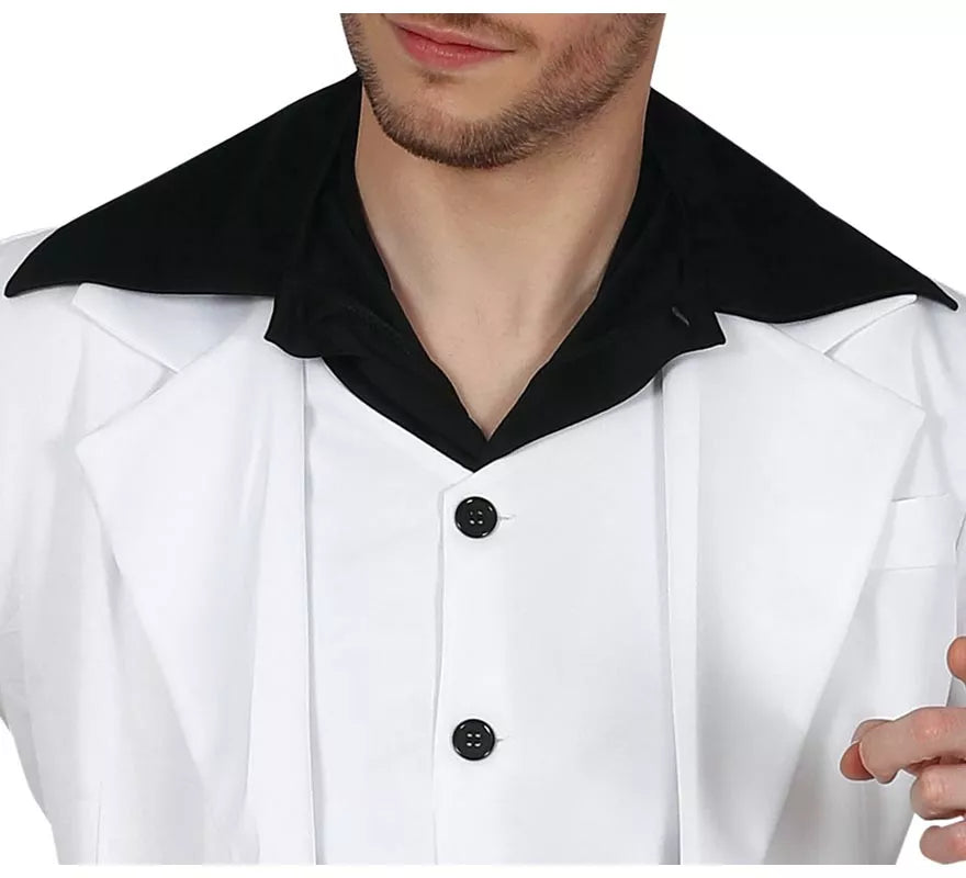 Translation missing: pt-PT.Disfraz de Disco Blanco y Negro para Hombre