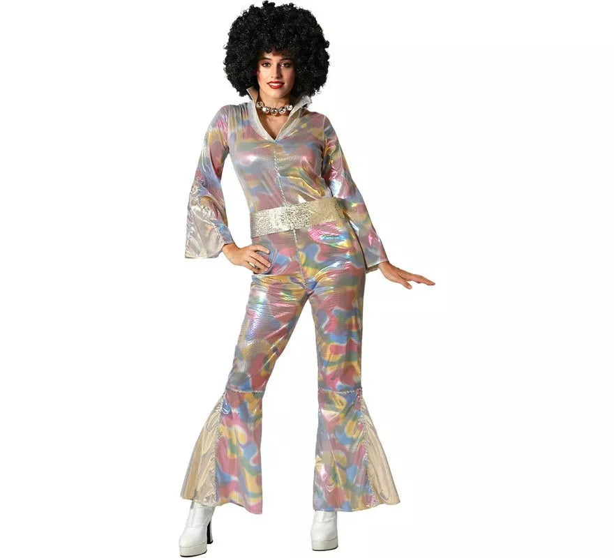 Translation missing: pt-PT.Disfraz de Disco multicolor para mujer