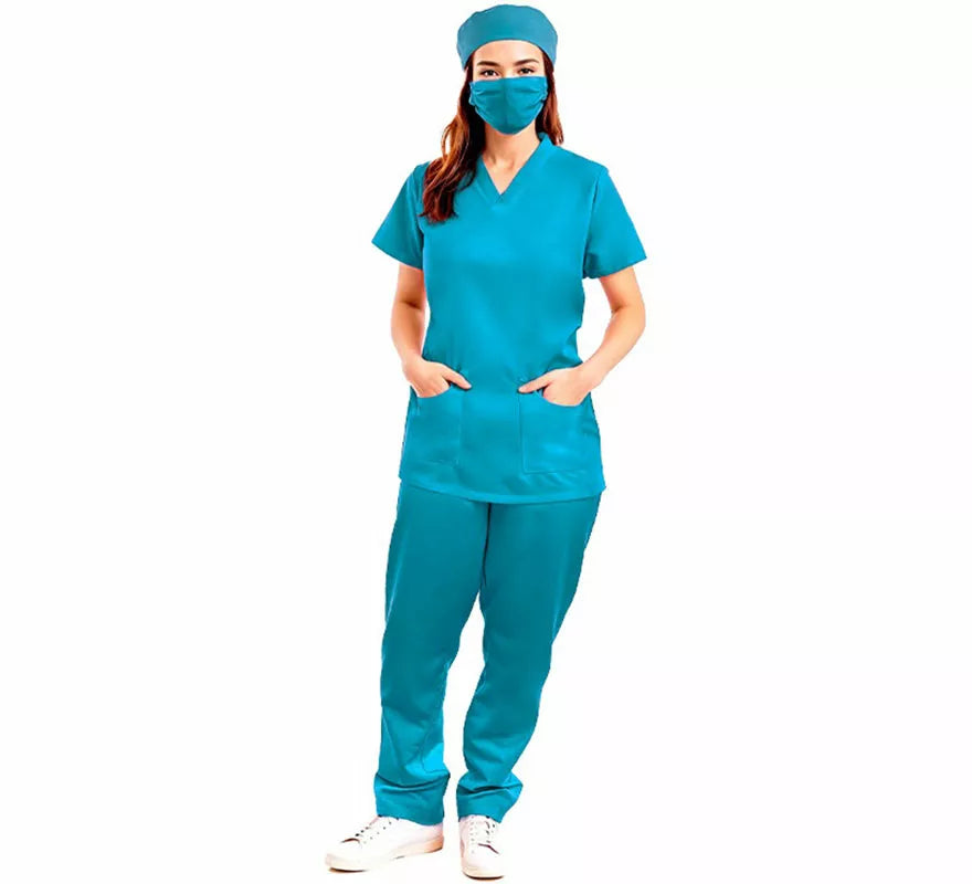 Translation missing: pt-PT.Disfraz de Doctora o Doctor verde para adulto