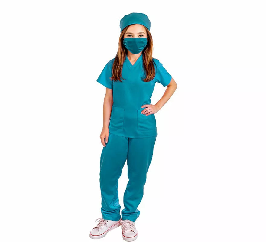 Translation missing: pt-PT.Disfraz de Doctora verde para niños