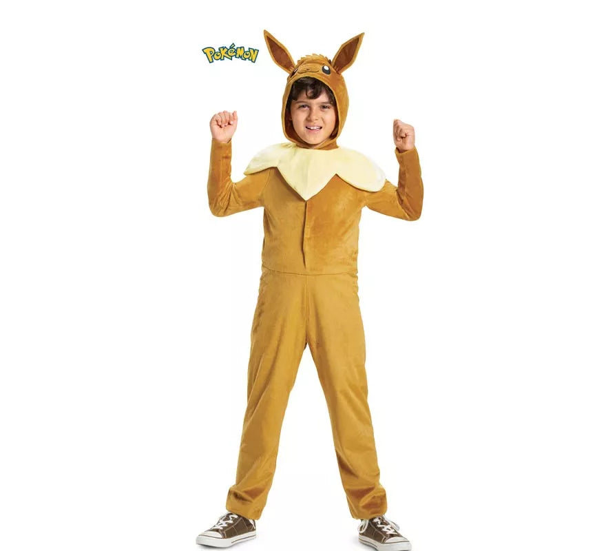 Translation missing: pt-PT.Disfraz de Eevee Pokemon con capucha clásico para niños