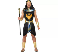 Fato egípcio preto para homem