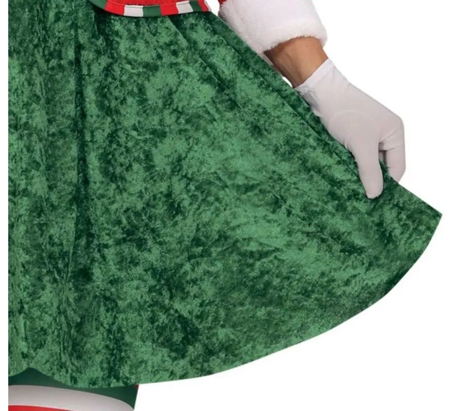 Translation missing: pt-PT.Disfraz de Elfa Ayudante de Santa con cinturón para mujer