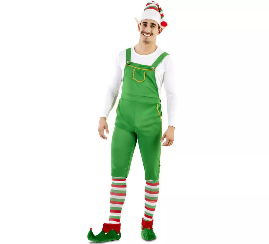 Translation missing: pt-PT.Disfraz de Elfo Verde con gorro para hombre