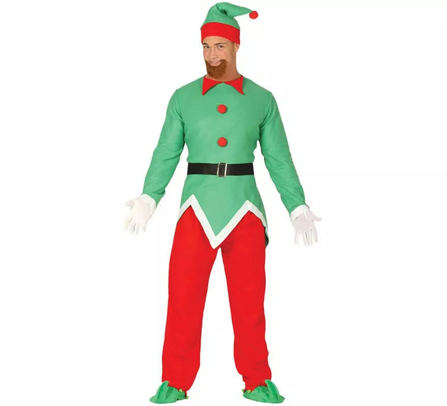 Translation missing: pt-PT.Disfraz de Elfo Verde y Rojo para hombre