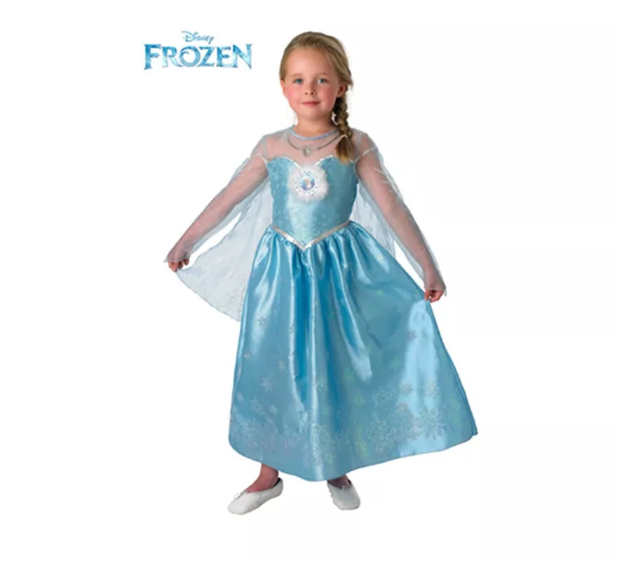 Translation missing: pt-PT.Disfraz de Elsa de Frozen Deluxe para Niña