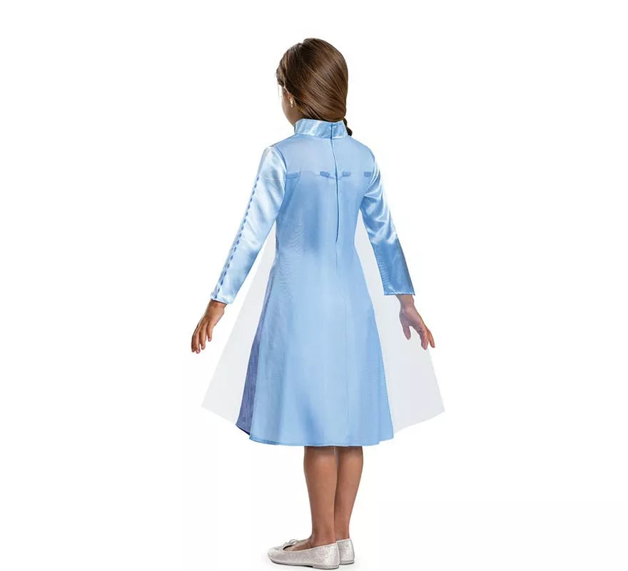 Translation missing: pt-PT.Disfraz de Elsa Frozen traje azul para niña