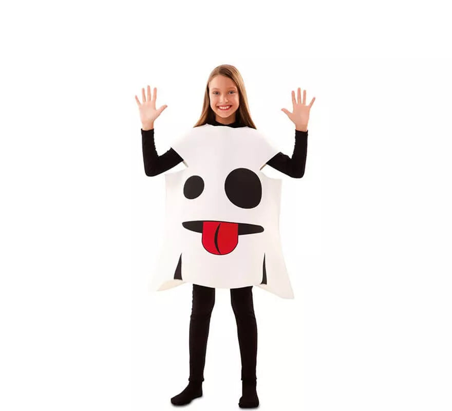 Translation missing: pt-PT.Disfraz de Emoticono Fantasma para niños