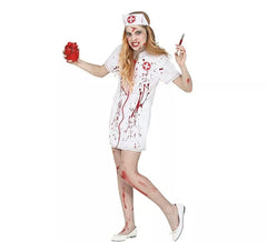 Fato de enfermeira zumbi para meninas