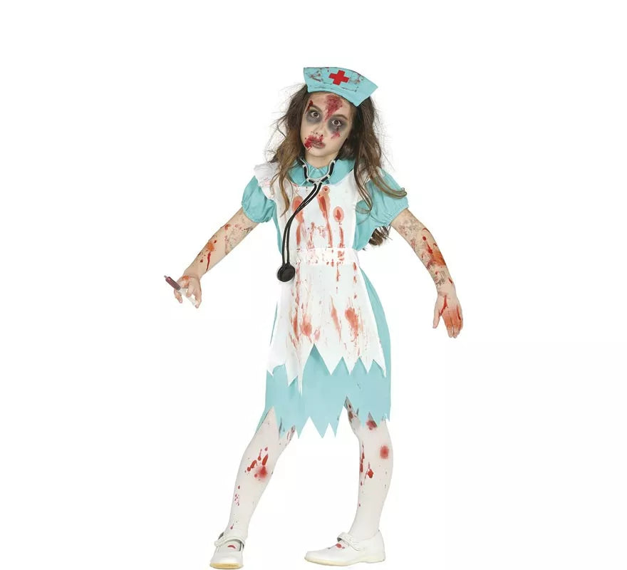 Translation missing: pt-PT.Disfraz de Enfermera Zombie para niña