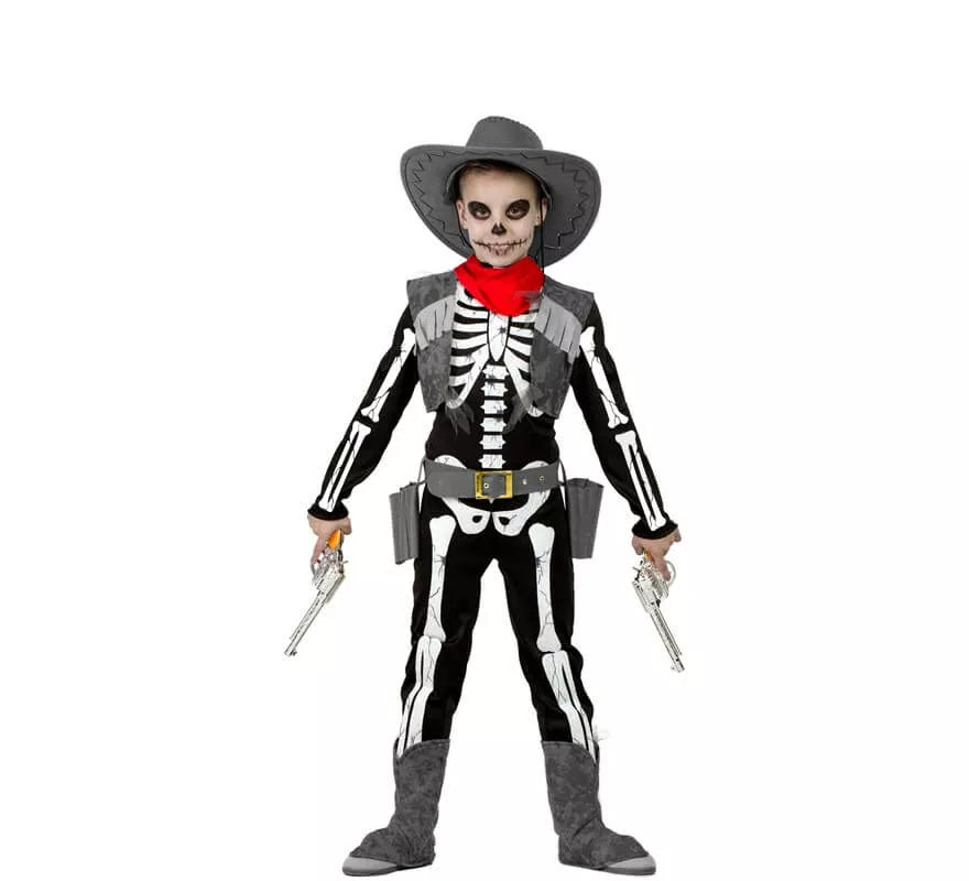 Translation missing: pt-PT.Disfraz de Esqueleto Cowboy para niño
