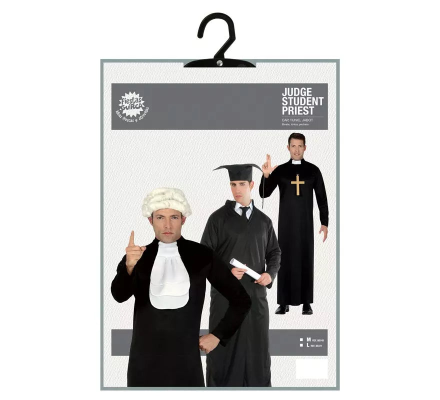 Translation missing: pt-PT.Disfraz de Estudiante, Cura y Juez 3 en 1 para hombre
