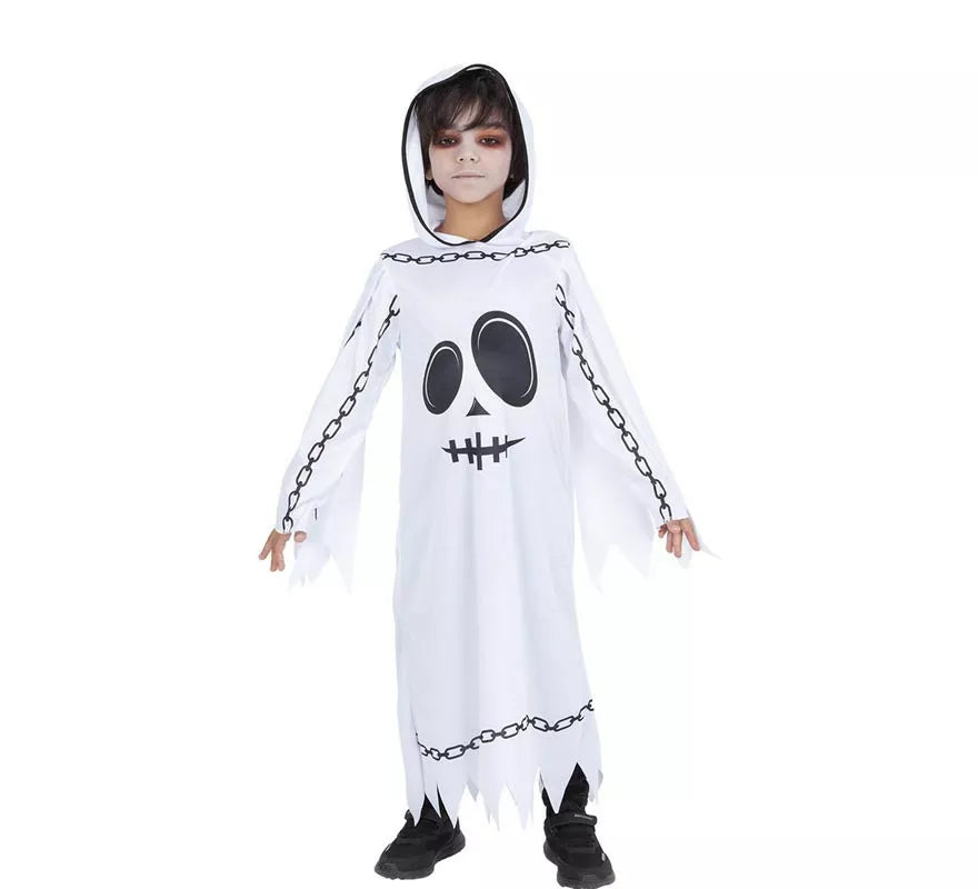 Translation missing: pt-PT.Disfraz de Fantasma Encadenado con capucha para niño