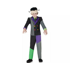 Fato de Frankenstein com riscas para menino