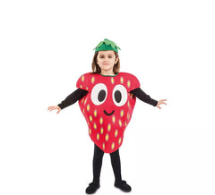 Fato de morango para criança e bebê