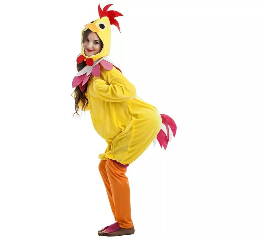 Translation missing: pt-PT.Disfraz de Gallina amarillo para mujer