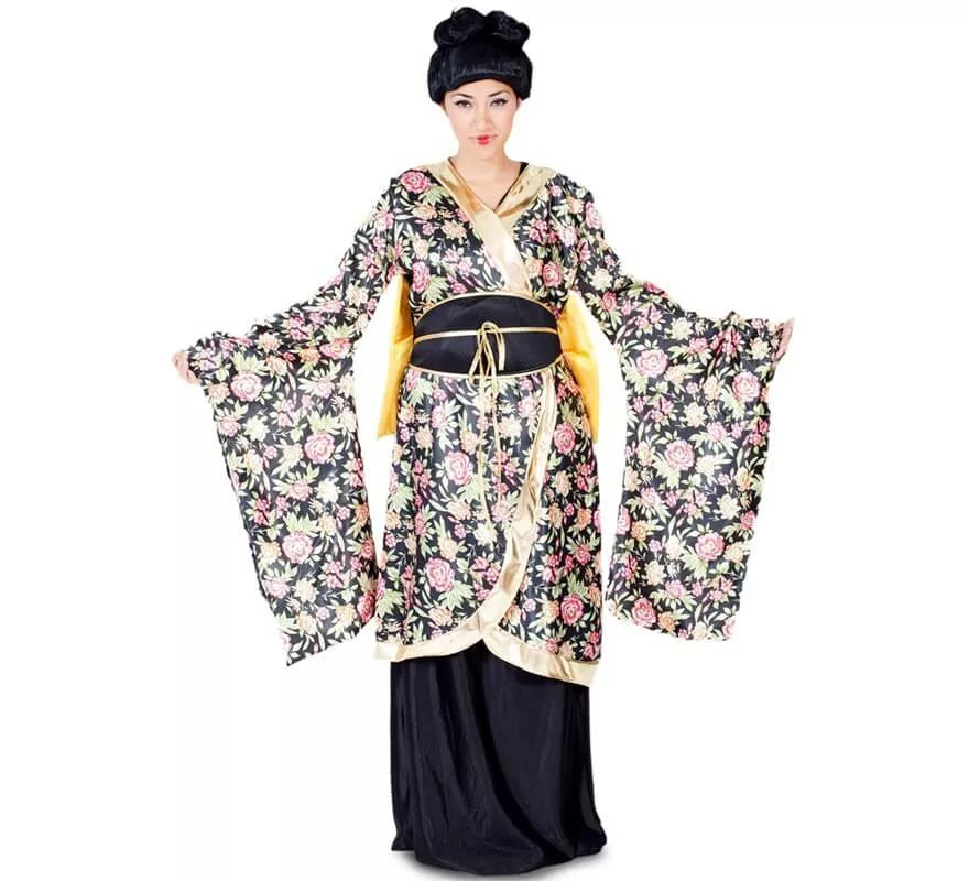 Translation missing: pt-PT.Disfraz de Geisha con flores para mujer