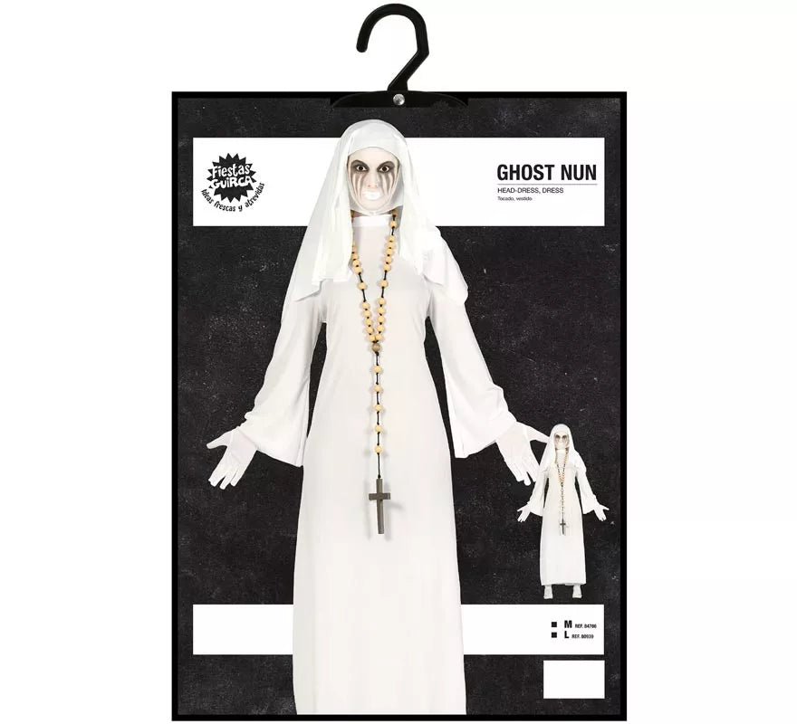 Translation missing: pt-PT.Disfraz de Ghost Monja blanca para mujer en Halloween